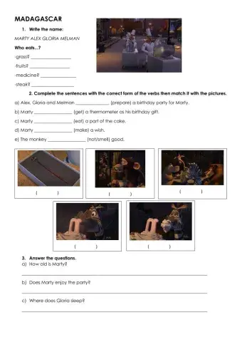 Madagascar- simple present