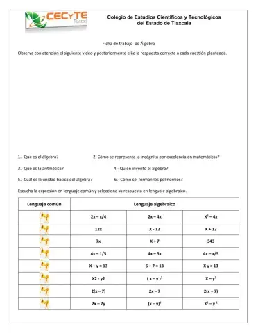 Qué es el Álgebra?