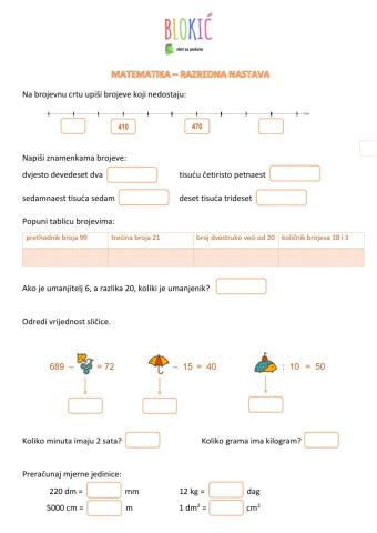 Matematika-ponavljanje