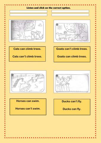 Listen and choose the correct option.