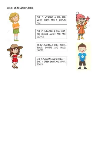 What is she-he wearing?