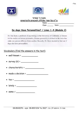 Do Dogs have Personalities? Part 1