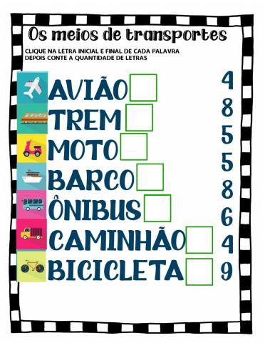 Meios de transportes