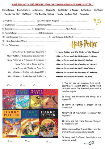 Harry Potter in English and French