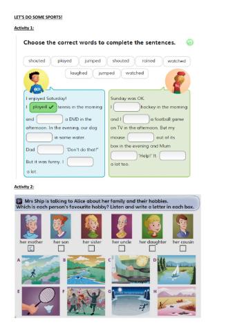 Let's do some sports