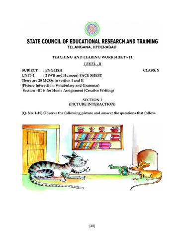 10 Class Level 2 Work Sheet 11