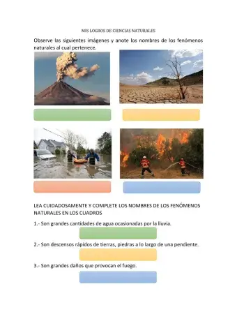 Fenómenos naturales