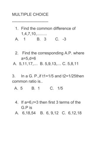 X Numbers & Sequences