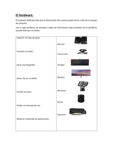 El Hardware de un Equipo de Computo