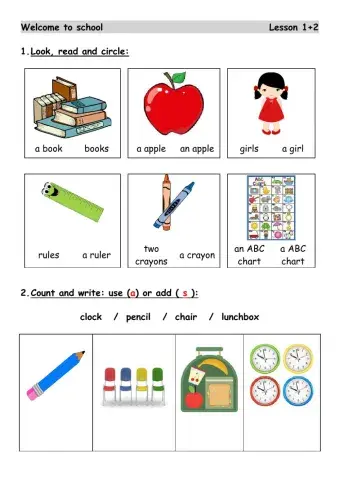 Classroom objects
