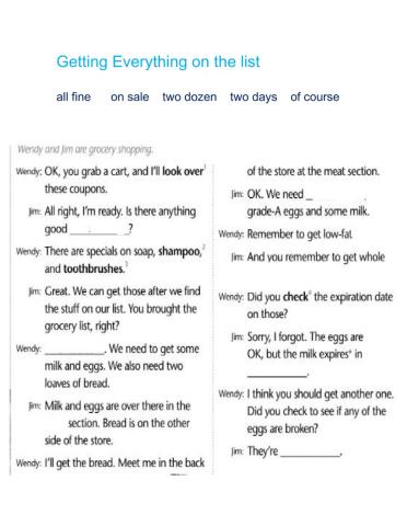 Listening comprenhesion