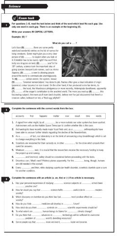 Cae uoe part 2 science