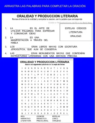 Oralidad y produccion literaria