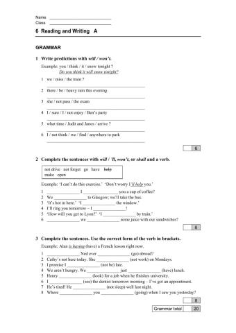 English file pre-int unti 6