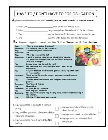 Have to for obligation