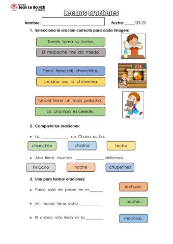 Comprensión de oraciones