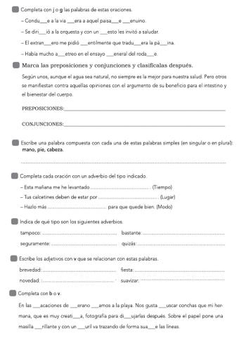 Ficha 4 repaso lenguaje 5º