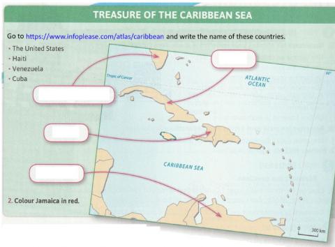 Colours of Jamaica-map