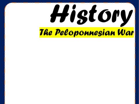 History 23 Peloponnesian War