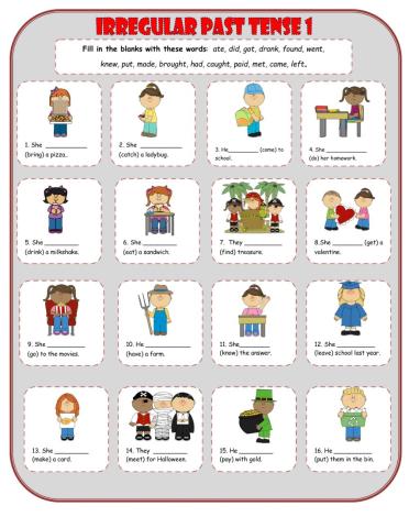 Irregular SImple Past 1