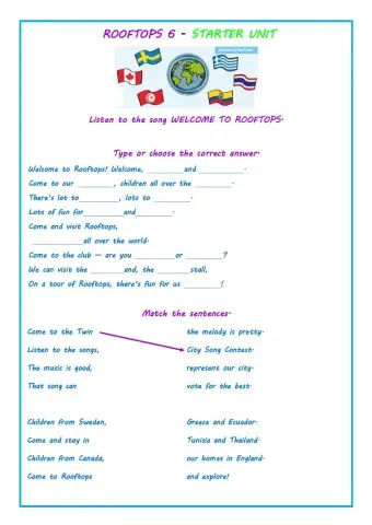 ROOFTOPS - STARTER UNIT - Welcome to the Town Hall