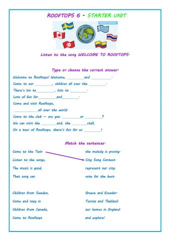 ROOFTOPS - STARTER UNIT - Welcome to the Town Hall