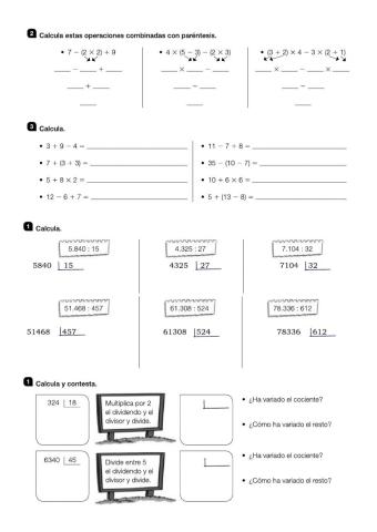 Ficha 2 repaso mates 5º