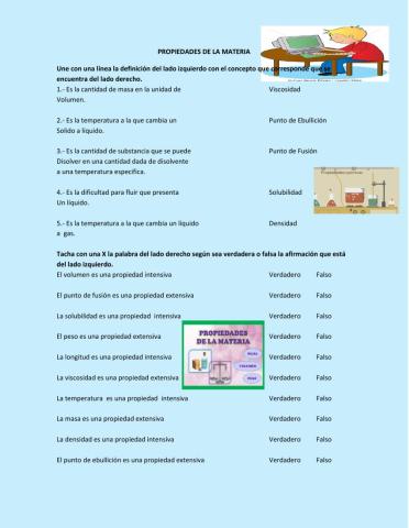 Propiedades de la Materia