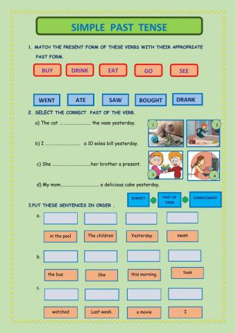 The simple past tense
