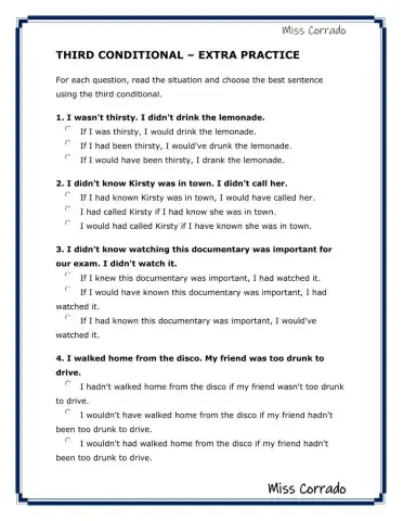 Third Conditional