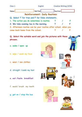 Routines Reinforcement