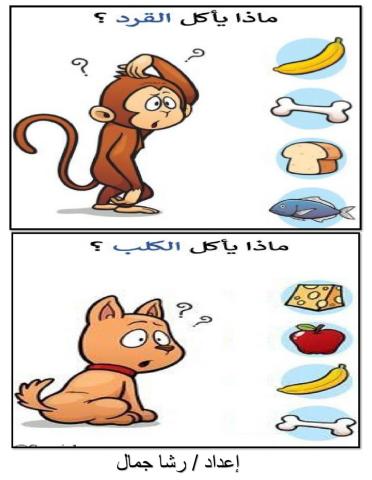 اختر ماذا يأكل الحيوان