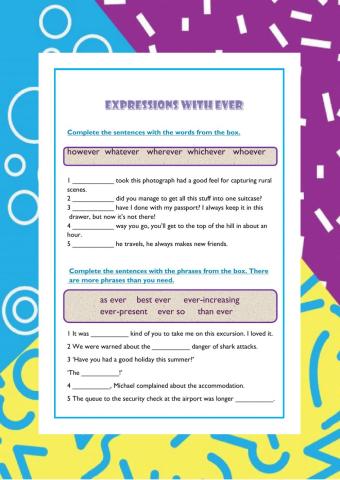 Expressions with ever