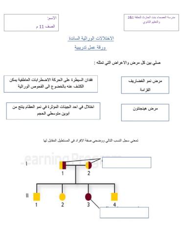 الاختلالات الوراثية