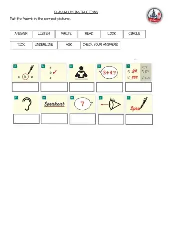 Classroom instructions