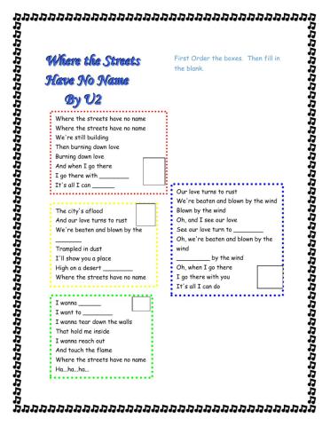 Where the streets have no name