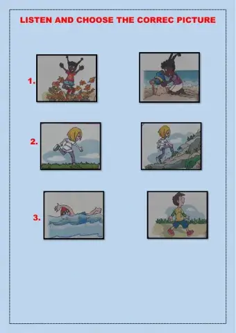 Listen and choose the correct picture