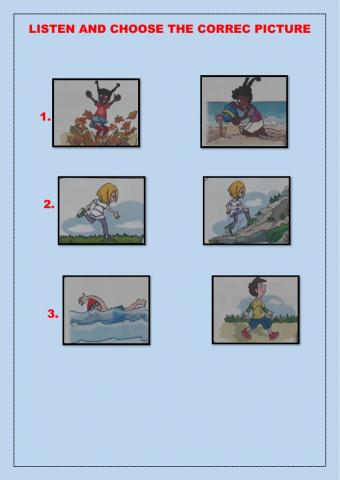 Listen and choose the correct picture