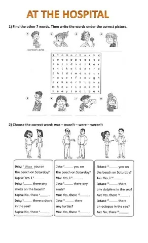 There was-were - At the hospital