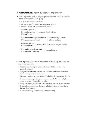 HAVE: Auxiliary? or Main Verb?