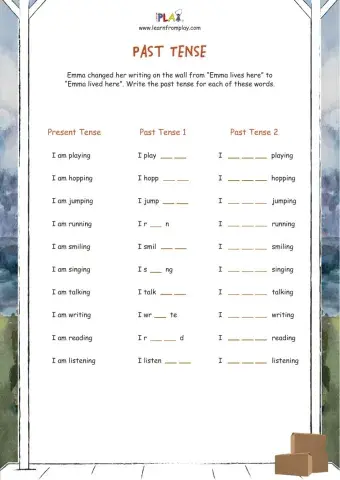 Goodbye House, Hello House Box Past Tense