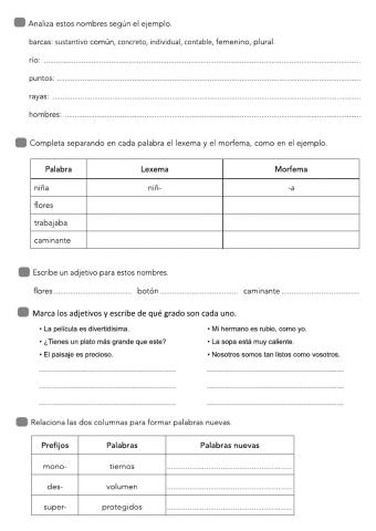 Ficha 2 repaso lenguaje 5º