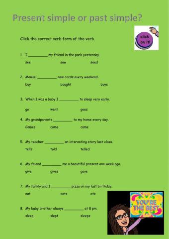 Present or past simple