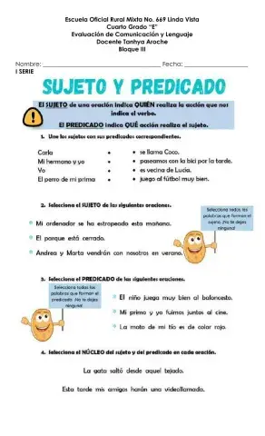 La oracion y sus modificadores