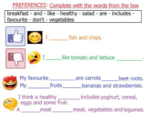 Food: preferences