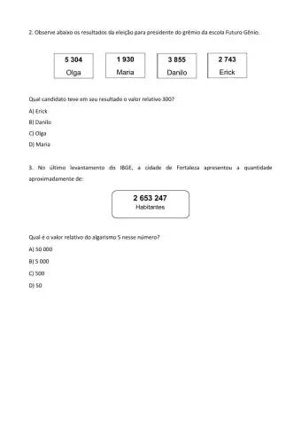 Valor relativo de um número