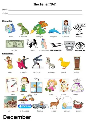 Goal 1 The Letter Dd  Dina Shterengas