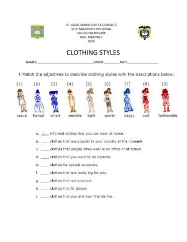 Clothing styles