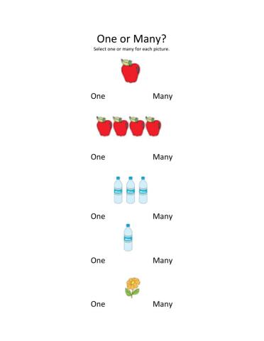 One or many