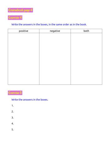 Page 4, exercises 4, 5